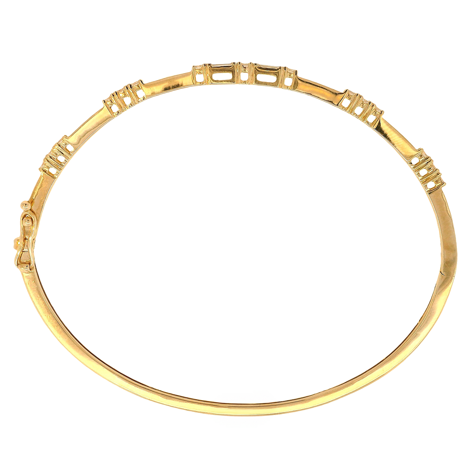 Triple Diamond Station Bangle