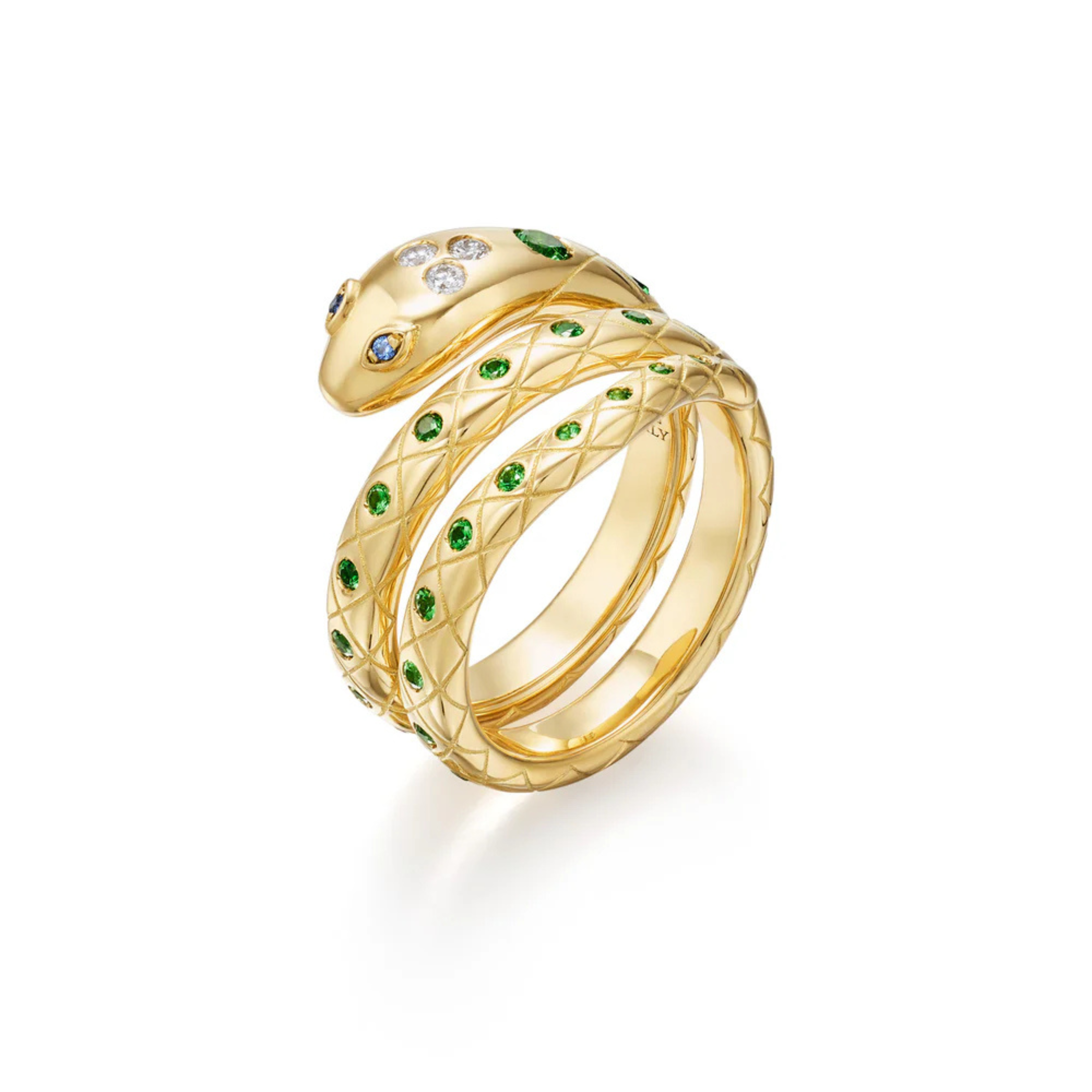 Tsavorite Delphi Serpent Ring