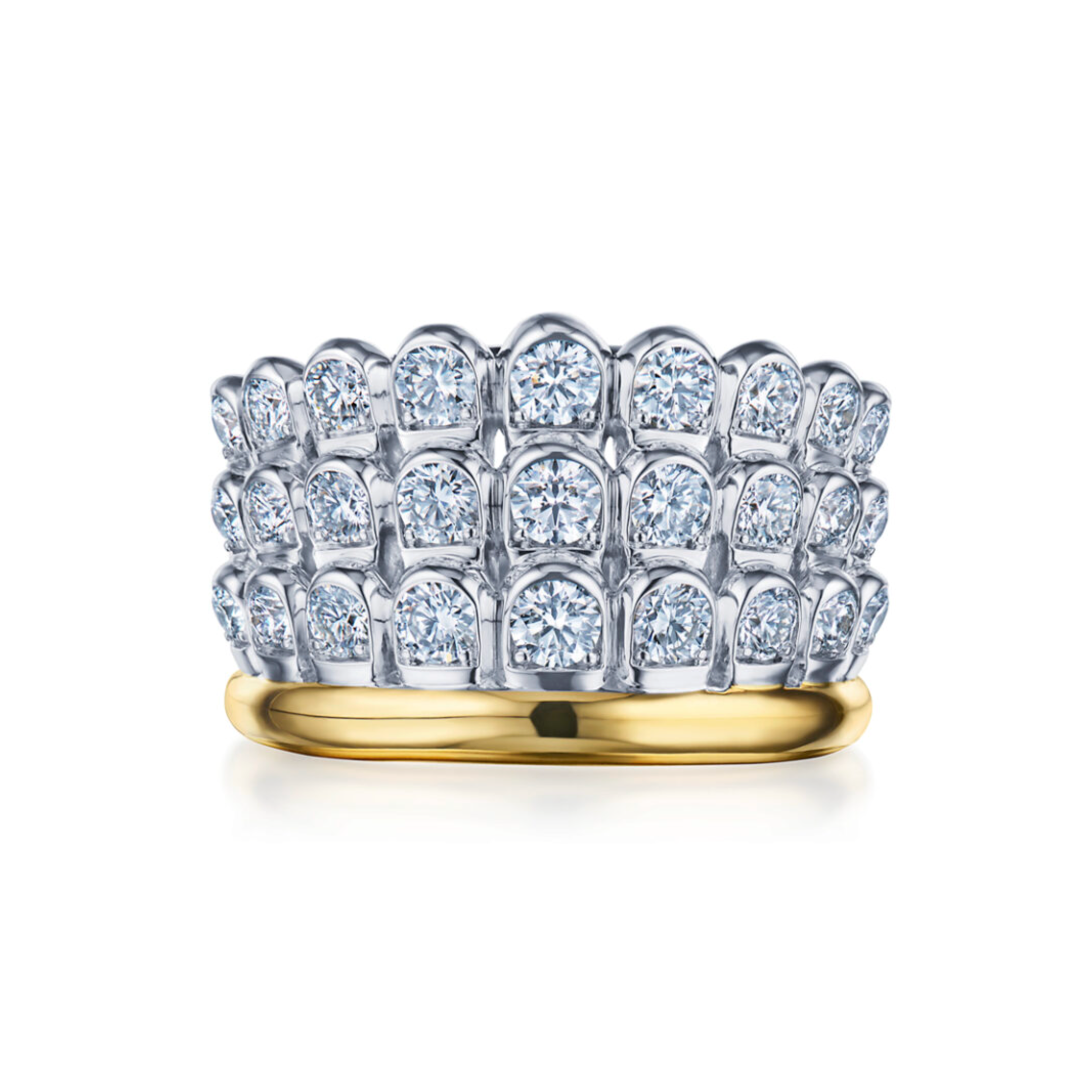 Sirena Diamond Three Row Ring