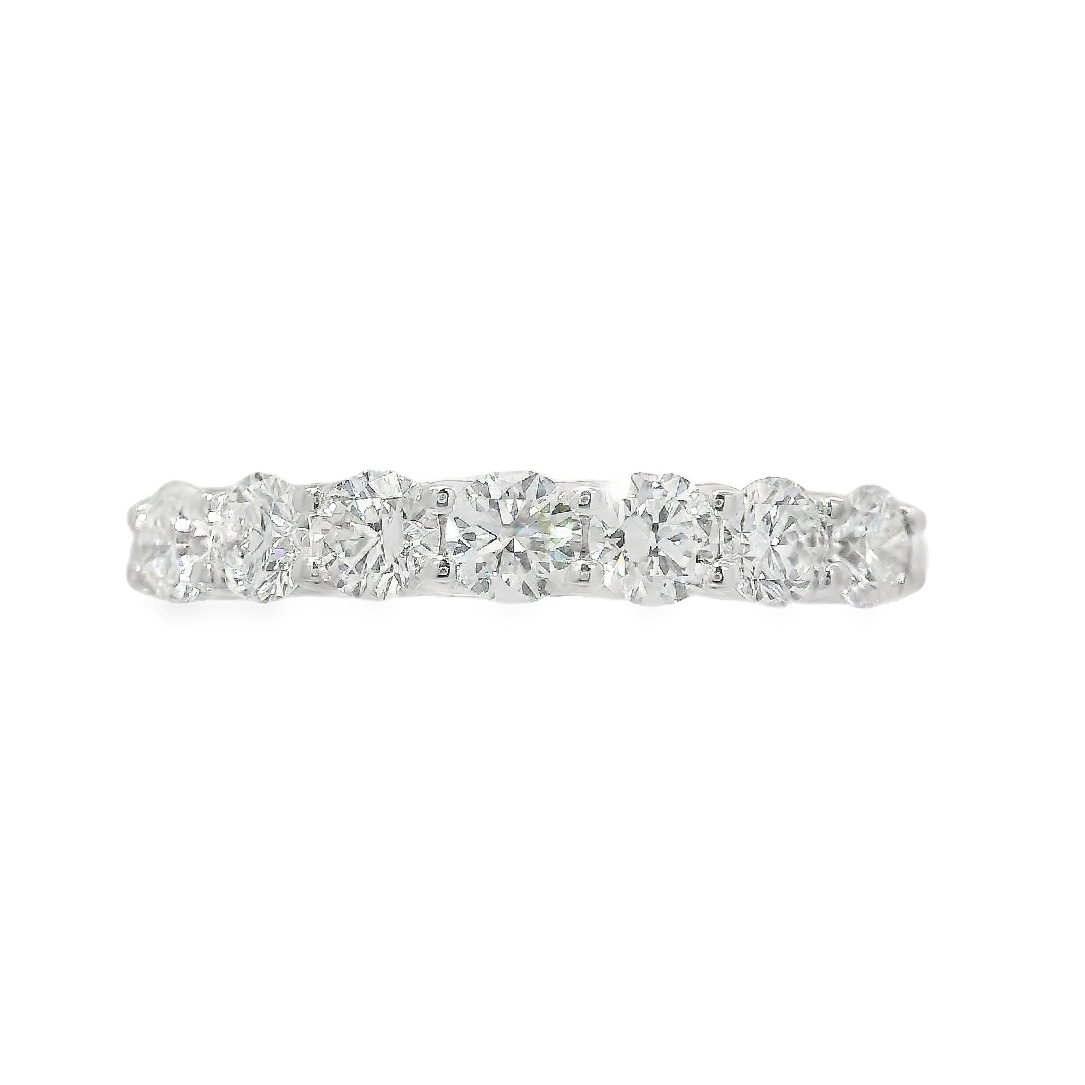 Shared-Prong Round Diamond Anniversary Band