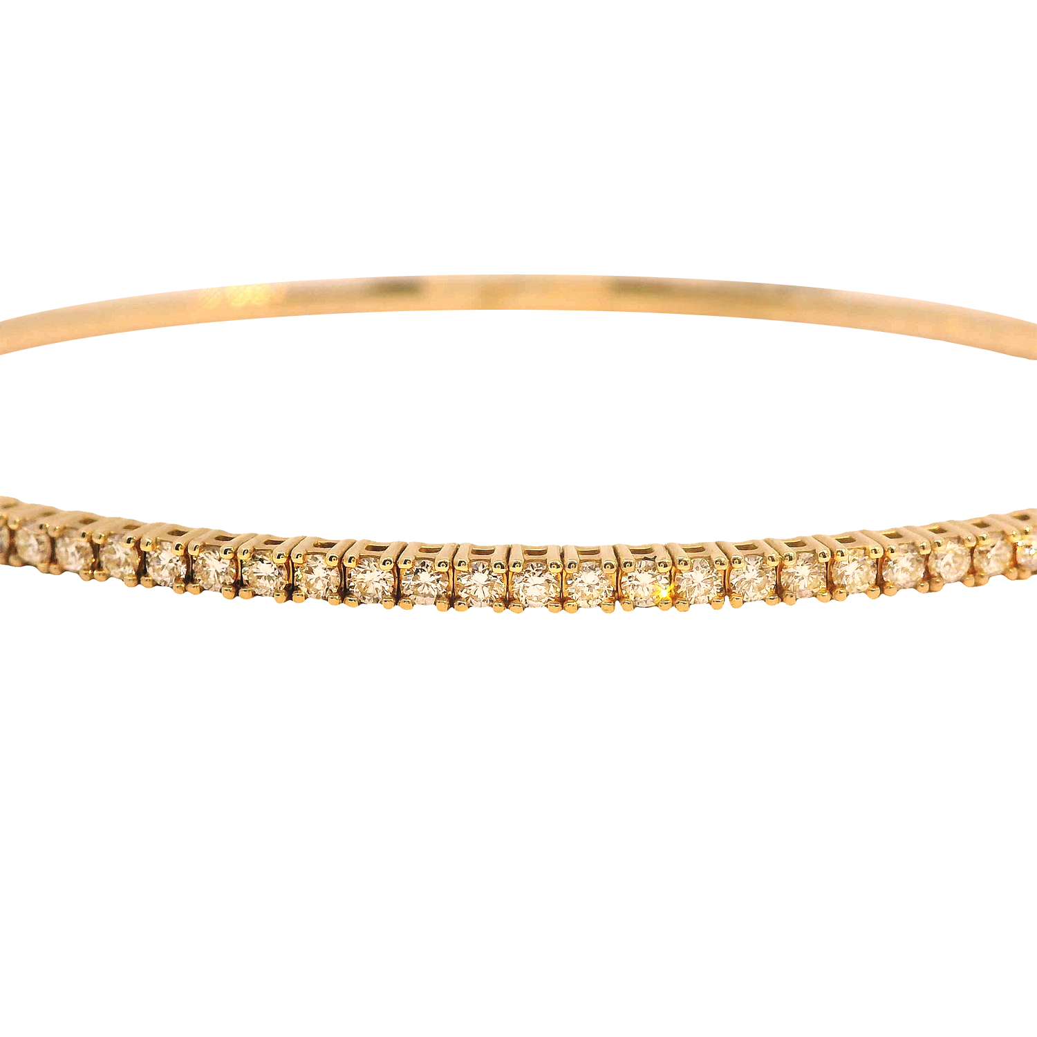 Round Diamond Flex Bangle