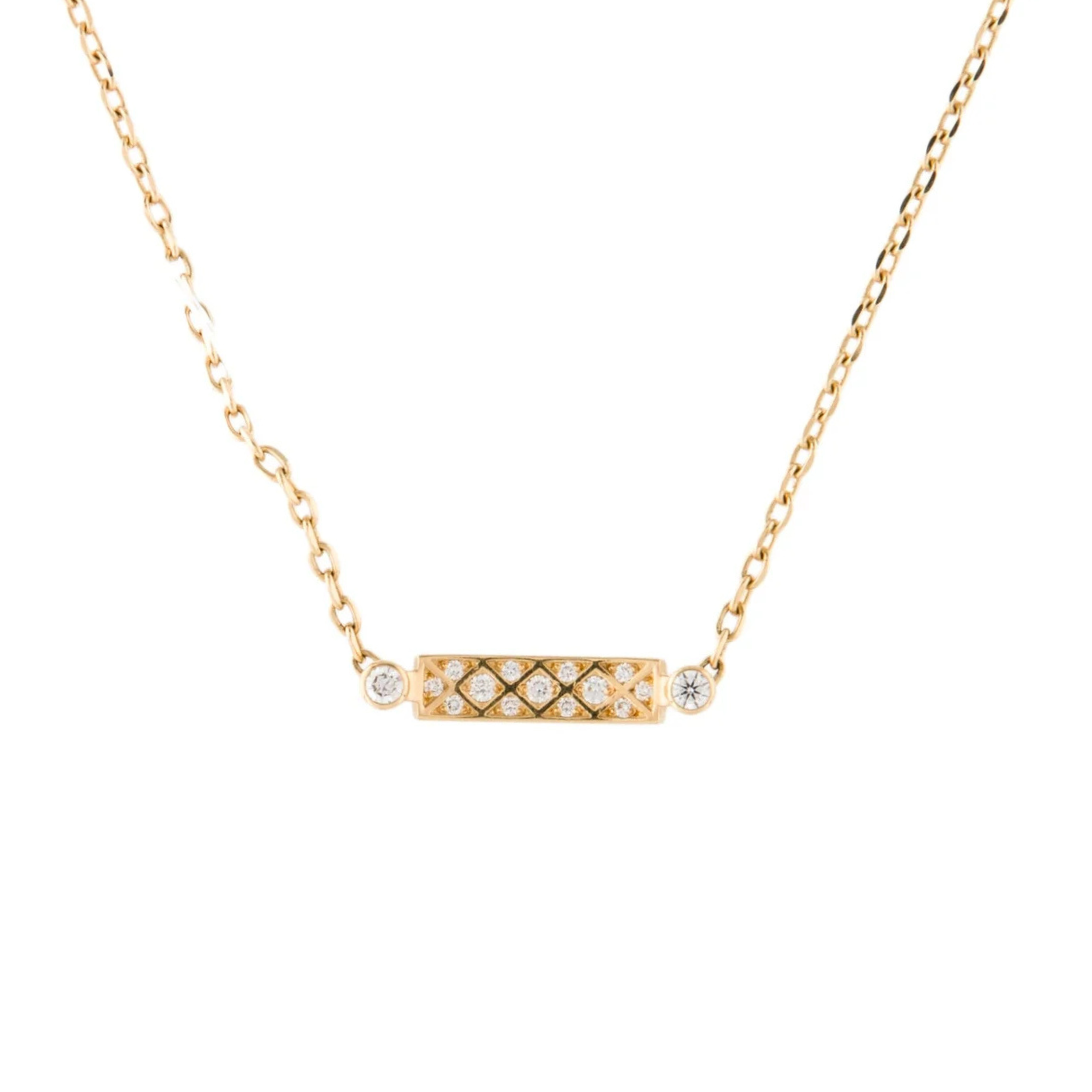 Parisian Stroll Diamond Pendant Necklace