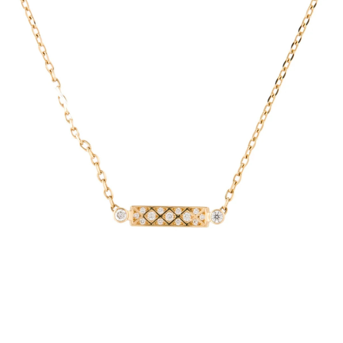 Parisian Stroll Diamond Pendant Necklace