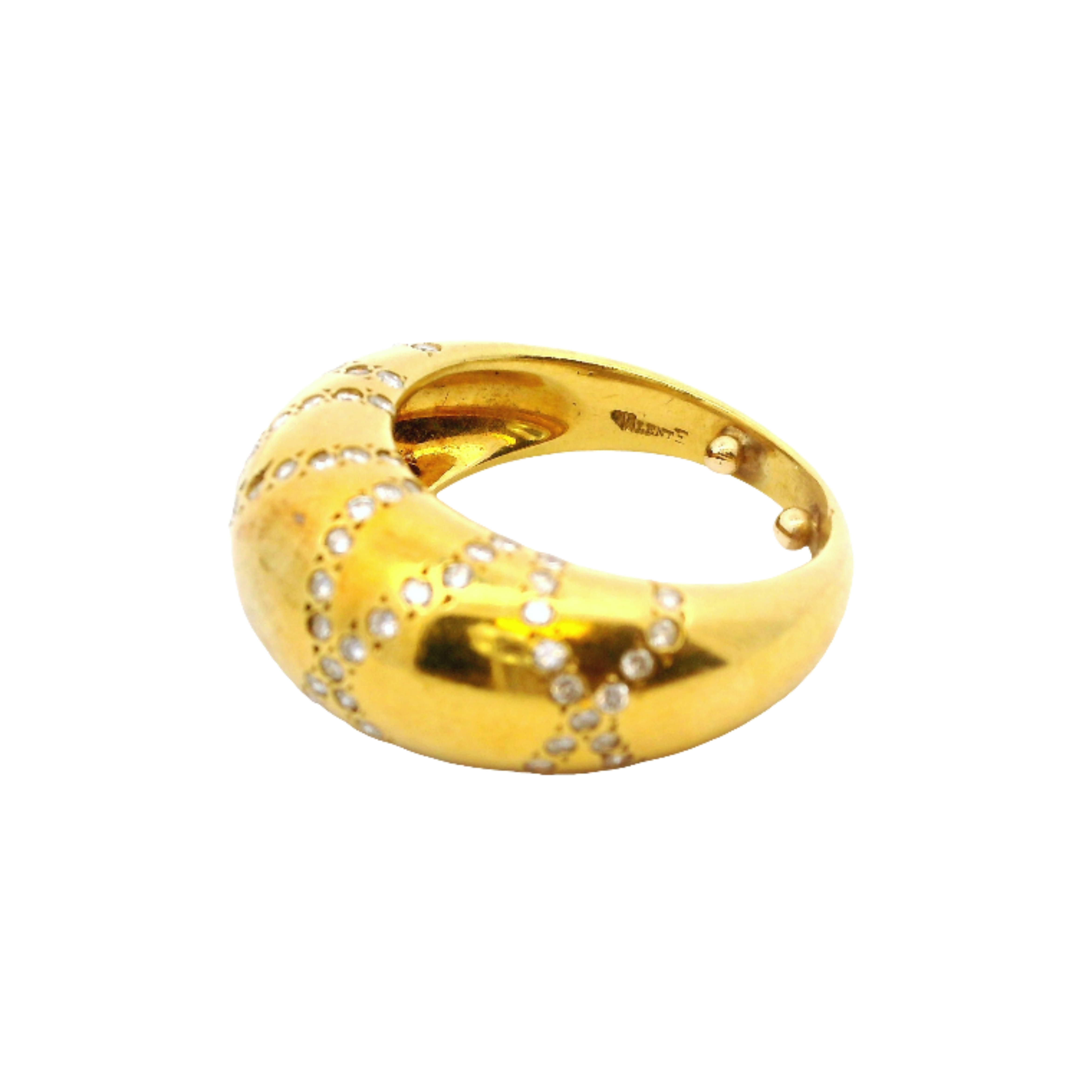 Vintage Pavé Diamond Dome Ring