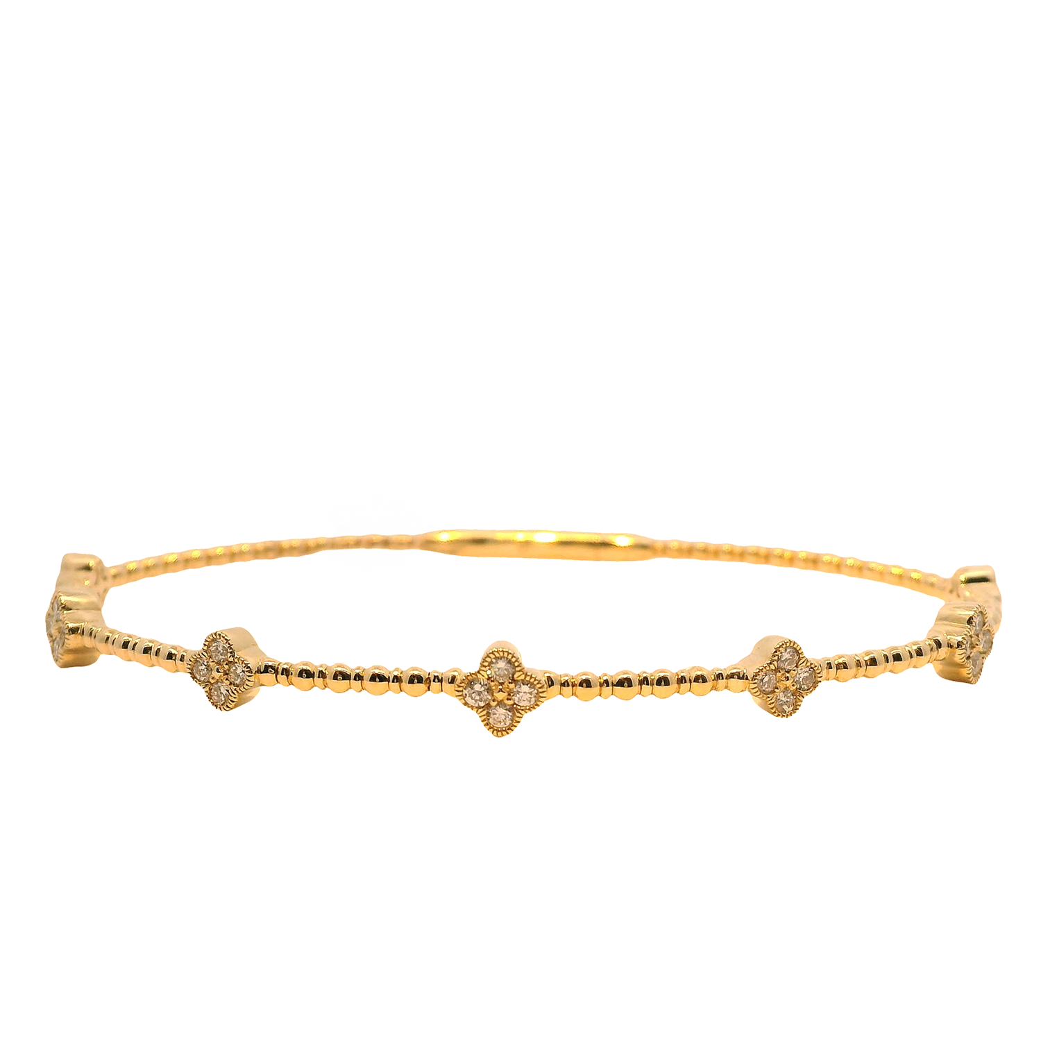 Diamond Quad Station Flex Bangle