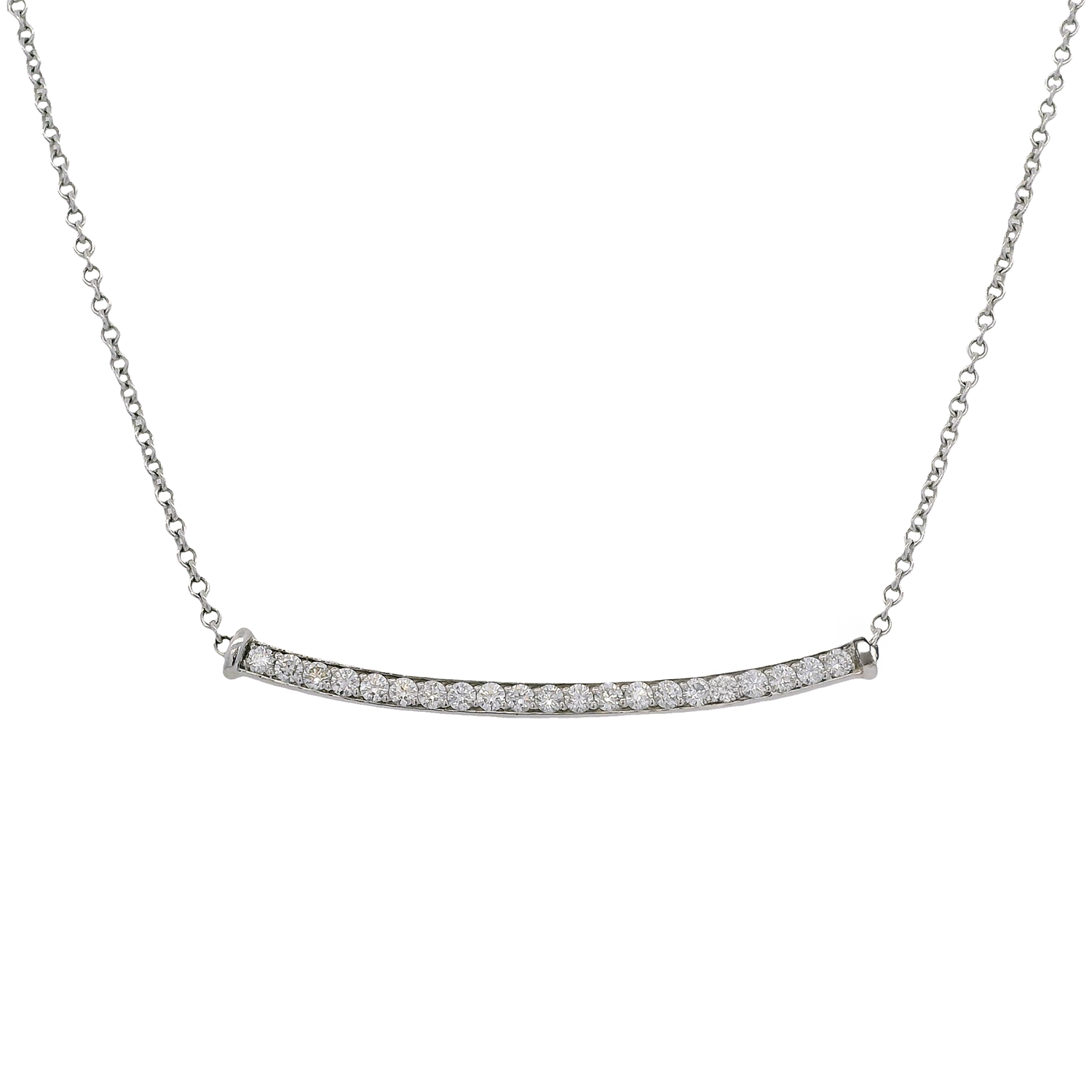 Diamond Bar Necklace