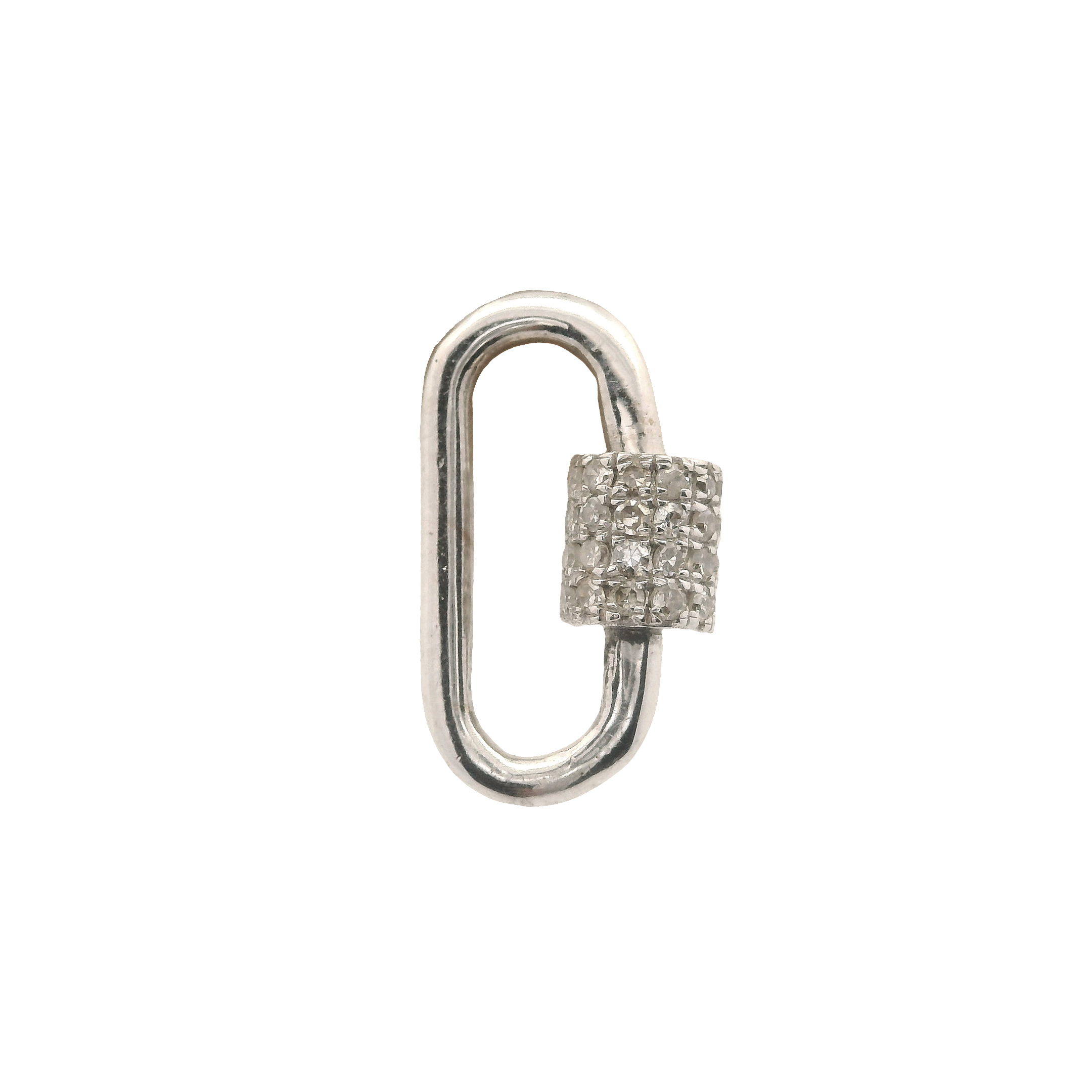 Lock Charm with Diamonds