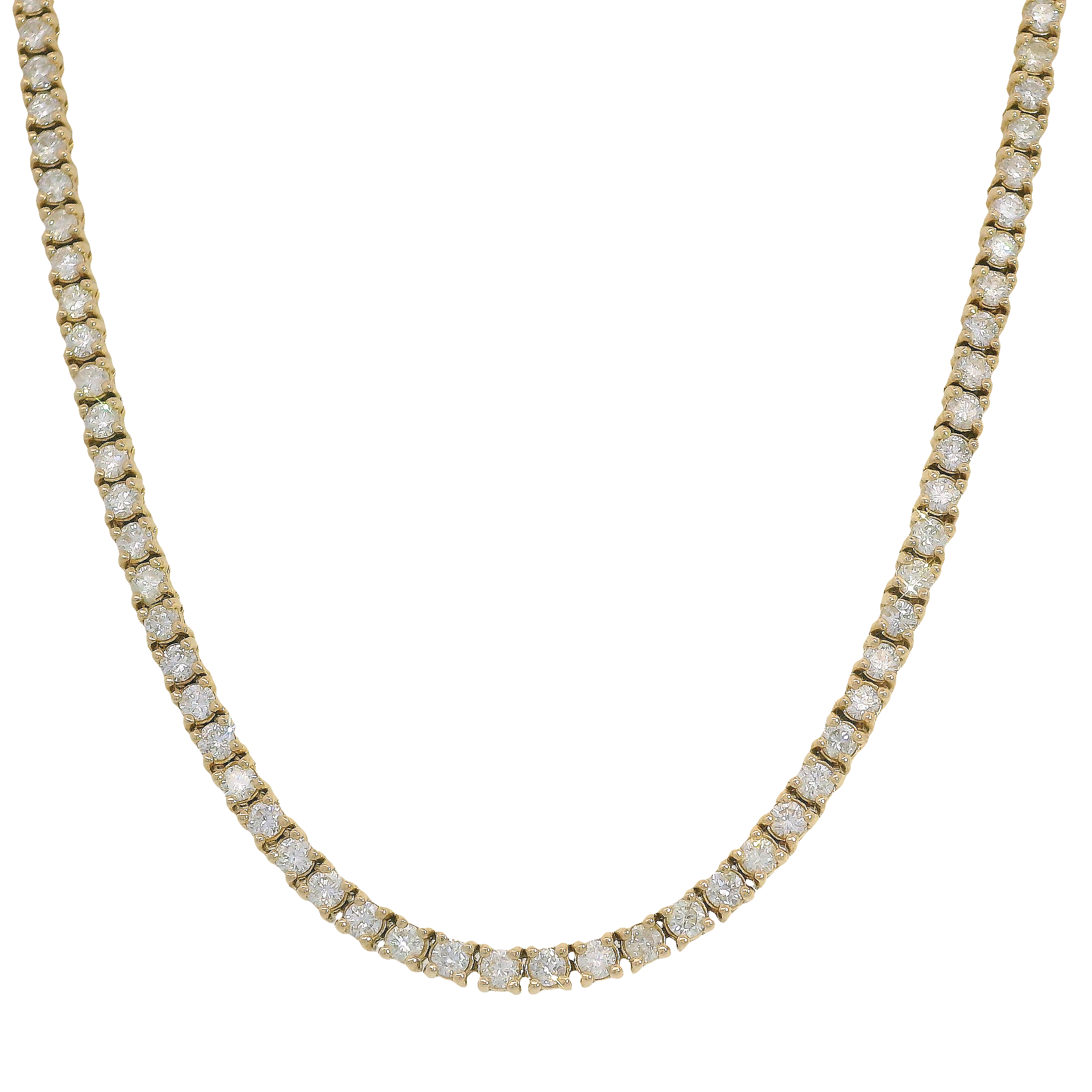 3.50ctw Halfway Round Diamond Necklace on Paperclip Chain