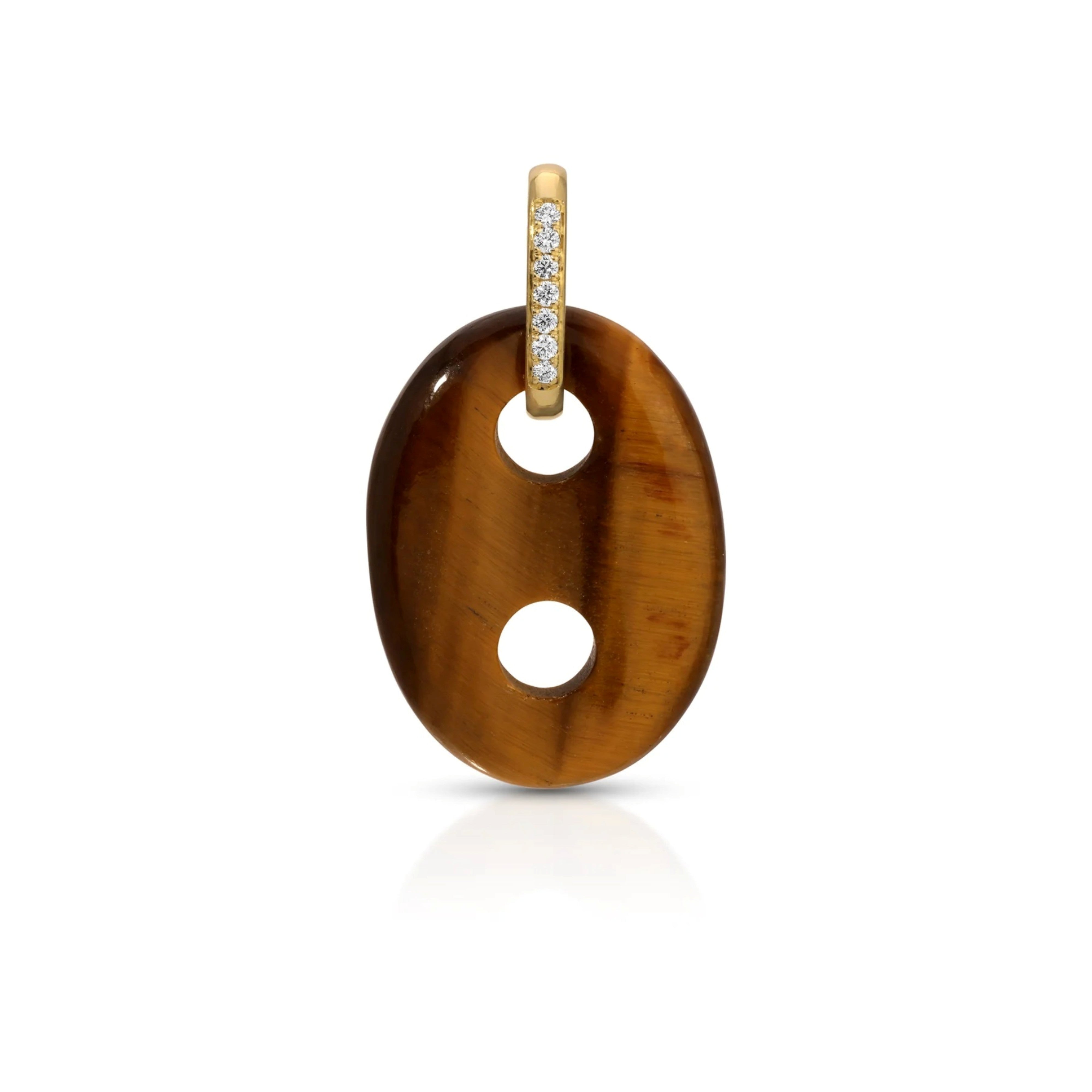 Tiger’s Eye Stone Mariner Link Charm