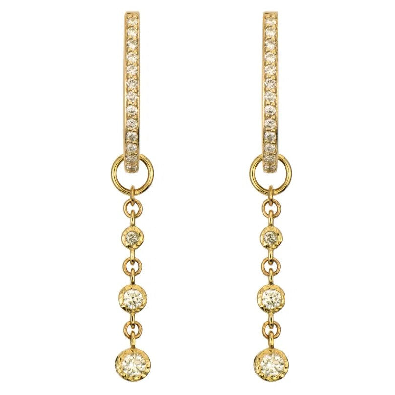 Classic Hammered Bezel Charms