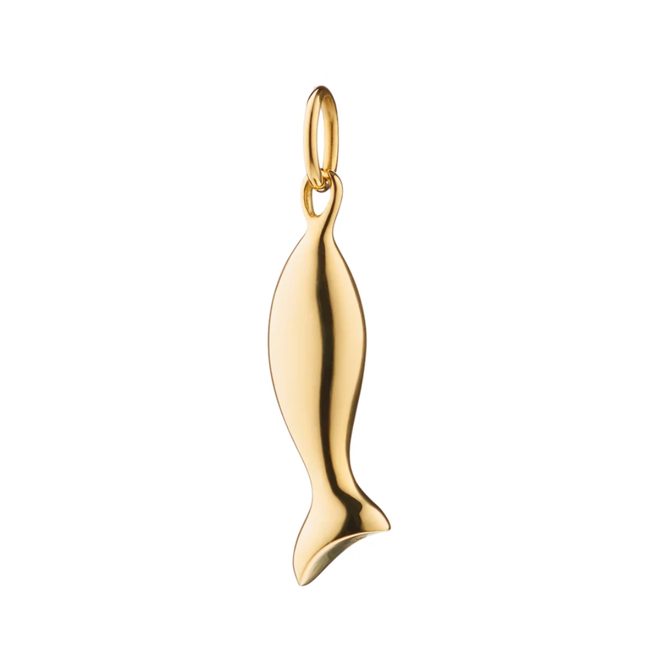 Mini "Perseverance" Fish 18K Gold Charm