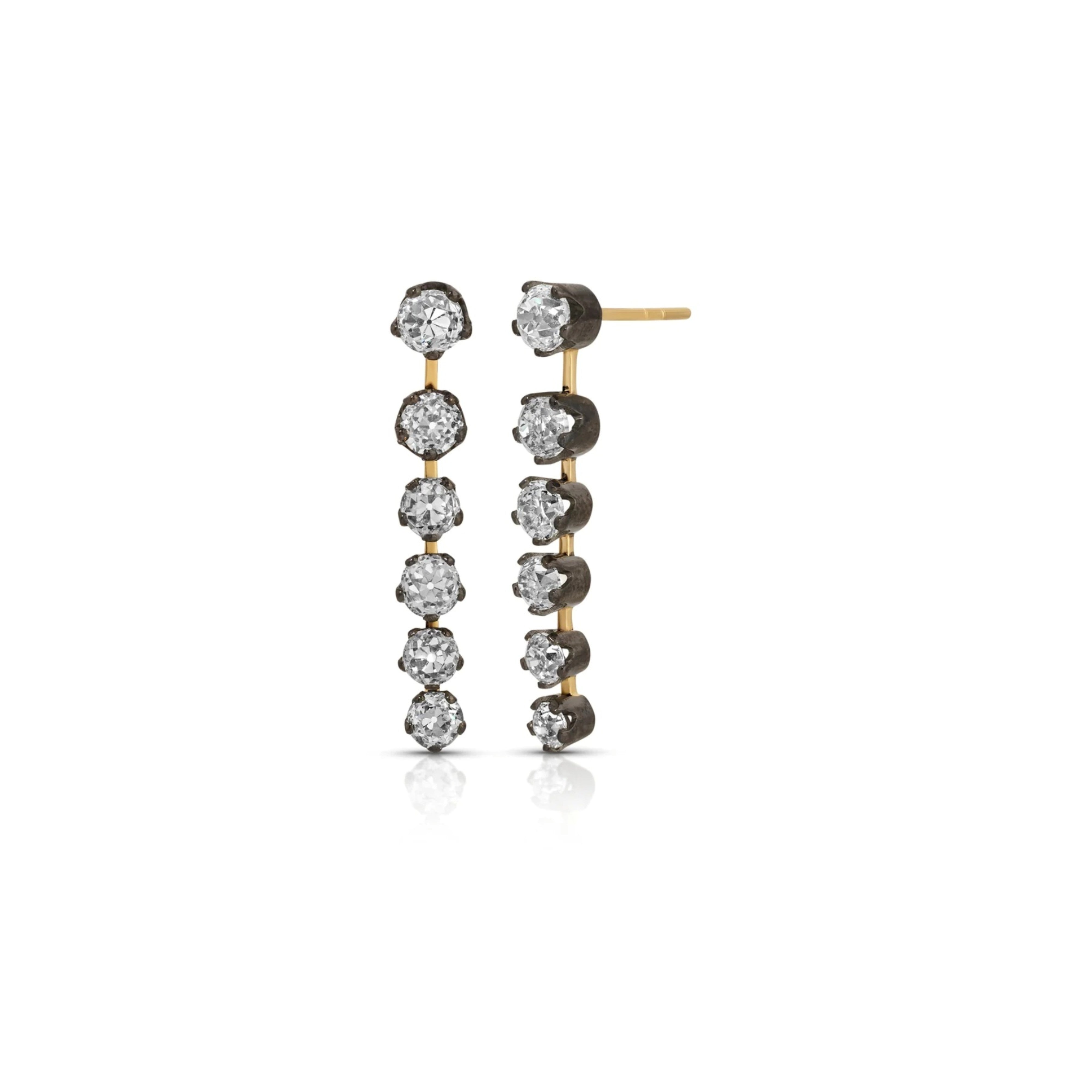 Victorian Fringe Six-Drop Earrings