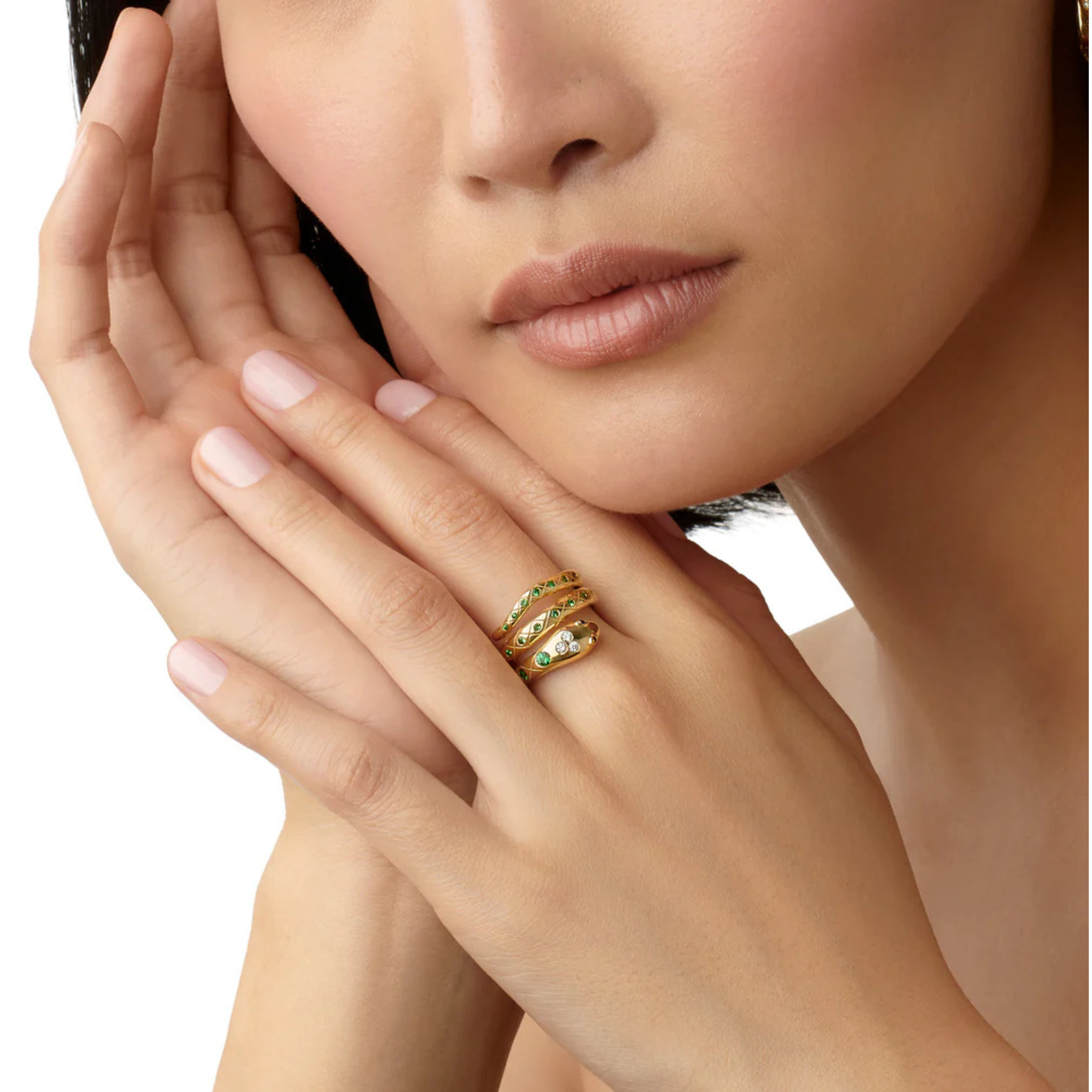 Tsavorite Delphi Serpent Ring