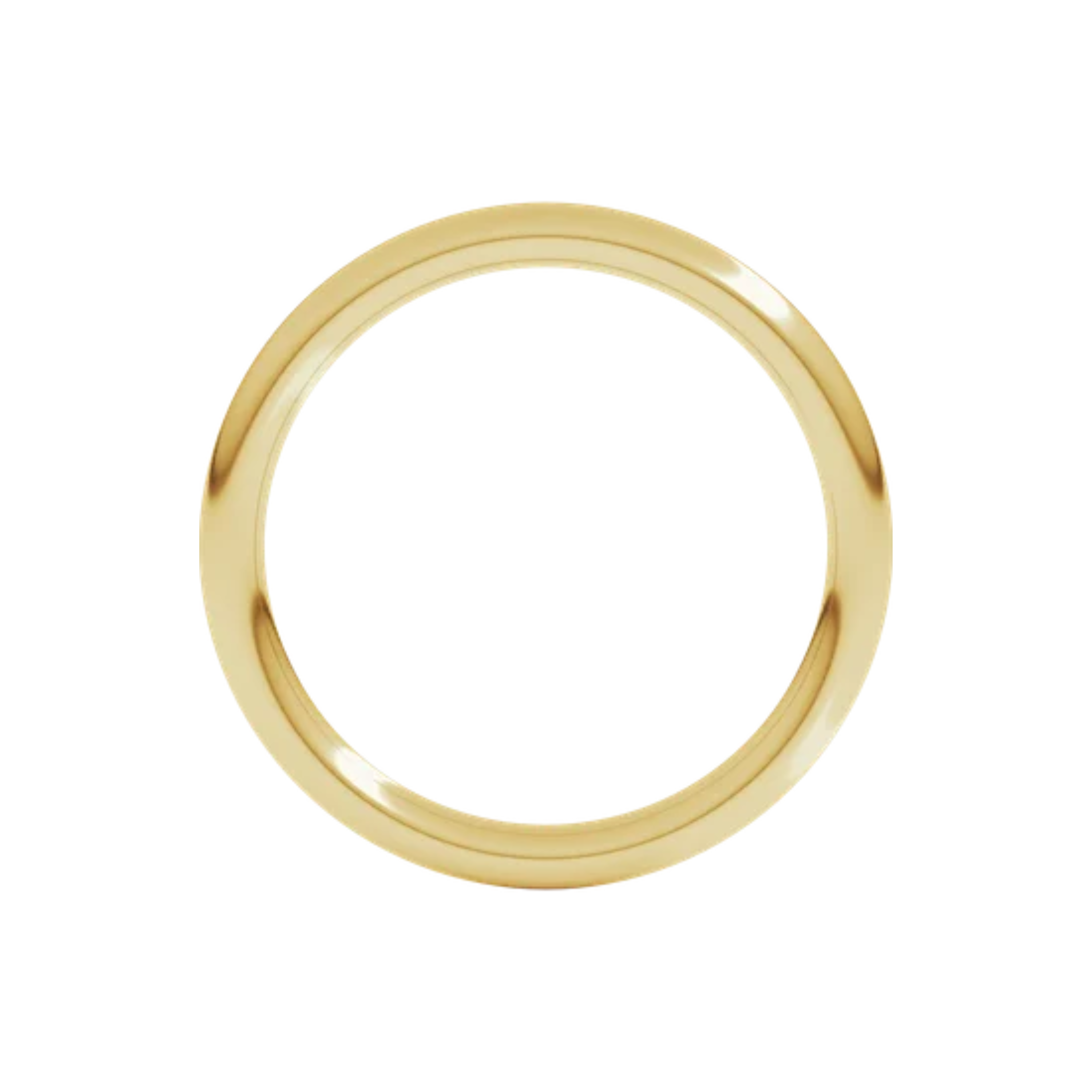 2mm Comfort Fit Standard Weight Full Round Band