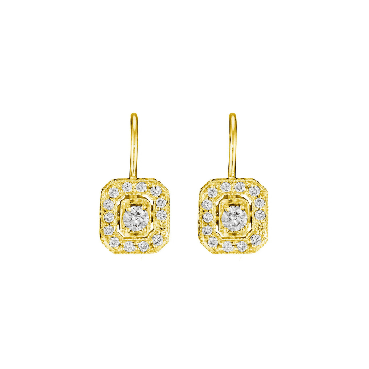 Classic Emerald Shape Earrings