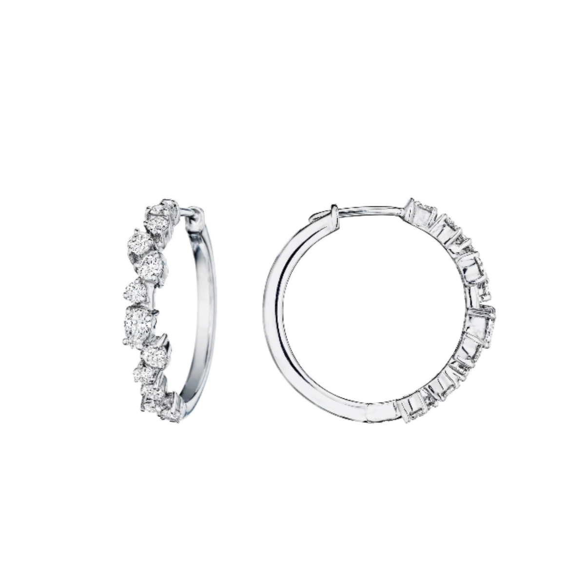 Petite Stardust Hoop Earrings
