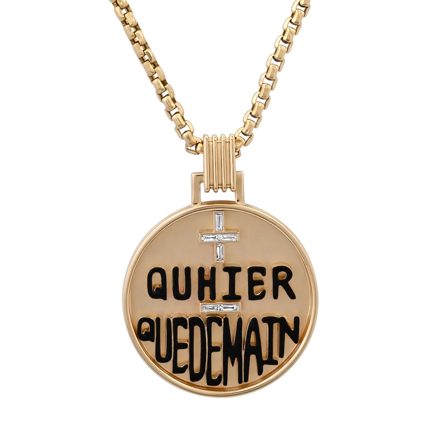 Grandsize +Qu'hier -Que Demain Necklace