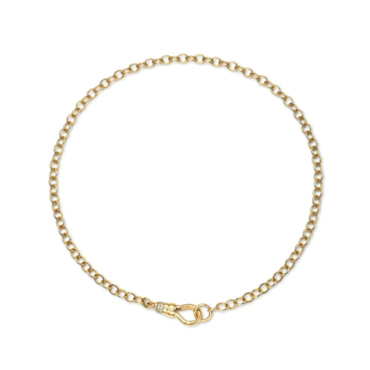 Evren Diamond Clasp Chain Necklace