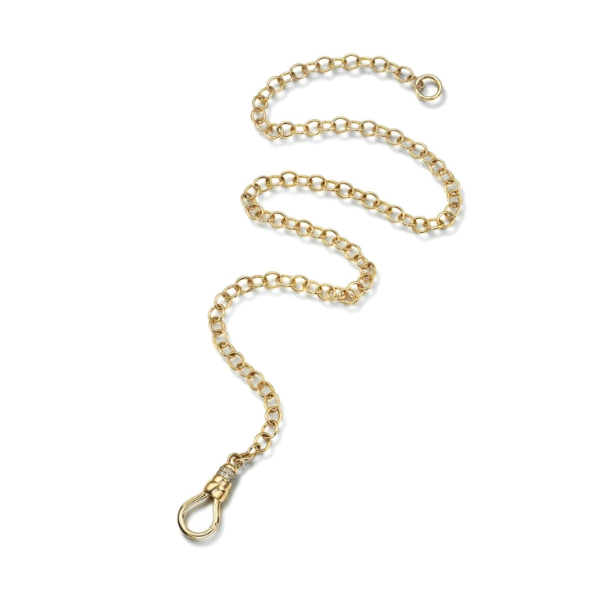 Evren Diamond Clasp Chain Necklace