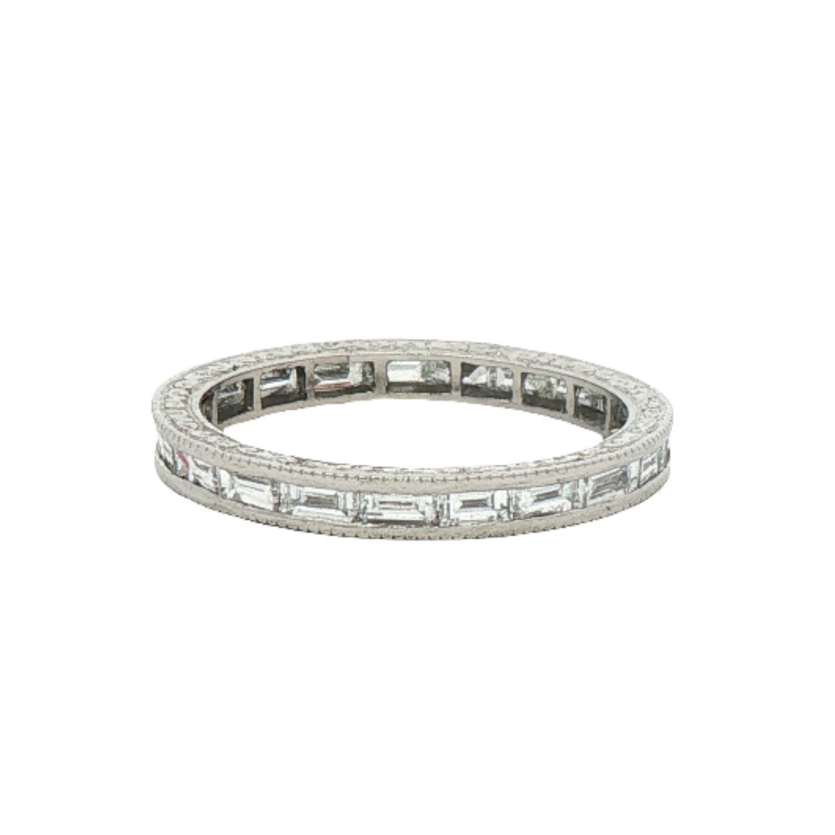 Vintage Baguette Diamond Eternity Band