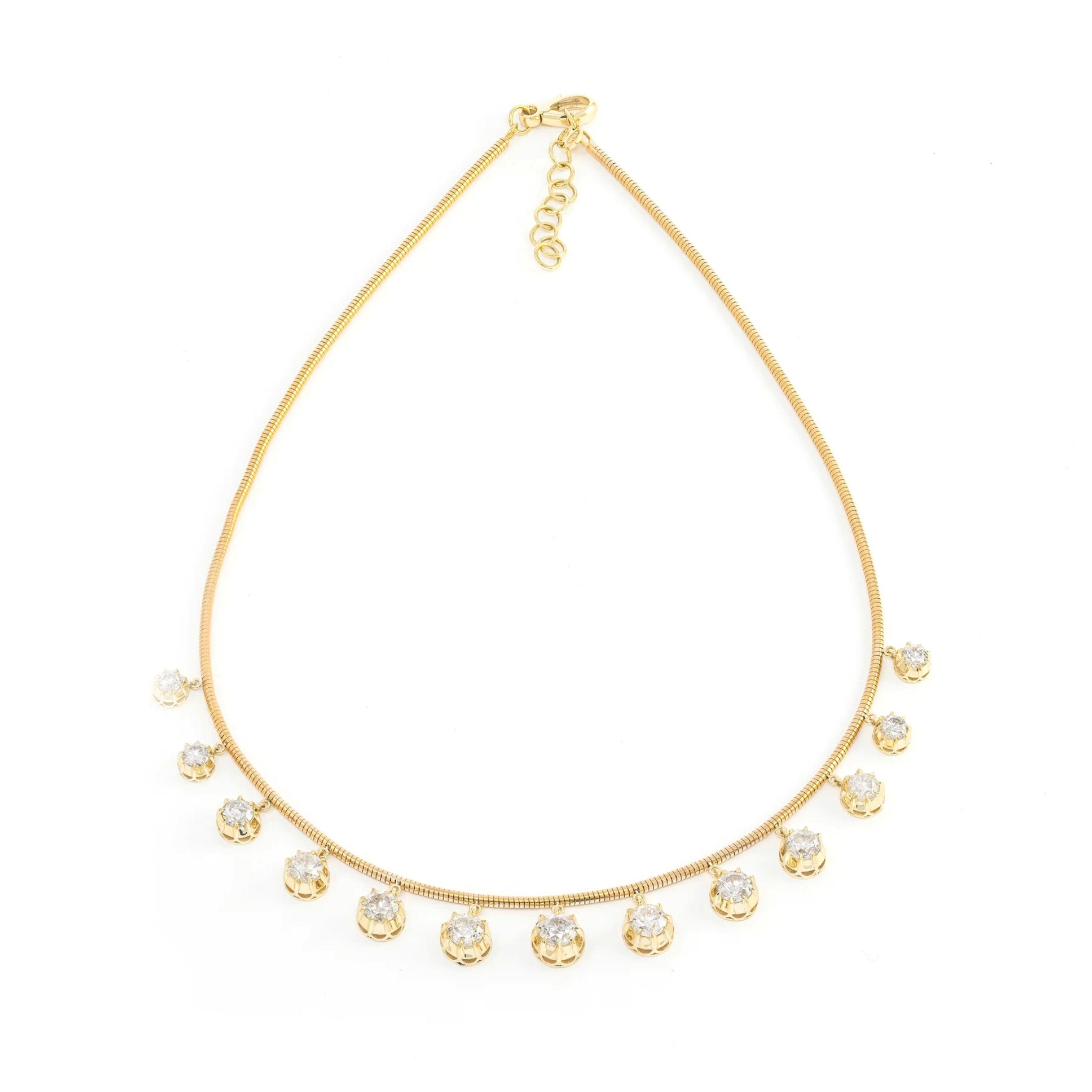 Diamond Fringe Necklace